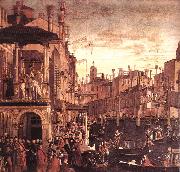 CARPACCIO, Vittore The Healing of the Madman fdg oil painting artist